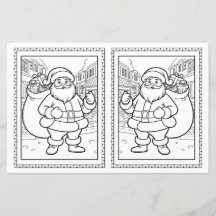 子供のためのクリスマスのぬりえシート