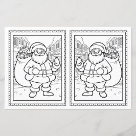 子供のためのクリスマスのぬりえシート
