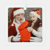 子供のためのクリスマスツリー Mのイニシャルオーナメント  メタルオーナメント (裏面)