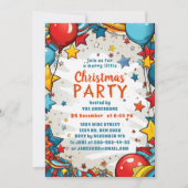 子供のためのクリスマスパーティー 招待状 (正面)