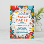 子供のためのクリスマスパーティー 招待状 (スタンド正面)