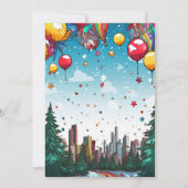 子供のためのクリスマスパーティー 招待状 (裏面)