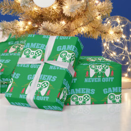 子供のためのクリスマス ギャーマーはやめない ラッピングペーパー