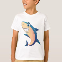 子供のためのクールなサメのスプラッシュキッズTシャツデザイン