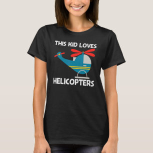 子供のためのクールなヘリコプター 少年 航空機 航空 パイロット Tシャツ