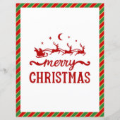 子供のためのサンタクロースへの手紙 クリスマス・ウィッシュリスト (裏面)