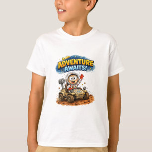 子供のためのスペースエクスプローラーTシャツデザイン Tシャツ