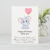 子供のためのゾウの誕生日カード シーズンカード (スタンド正面)