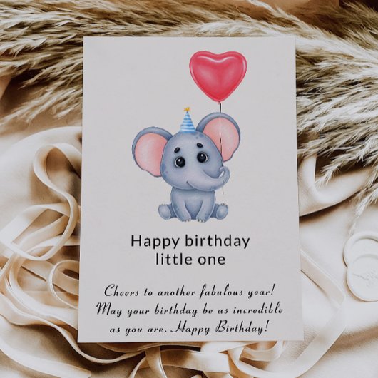 子供のためのゾウの誕生日カード シーズンカード