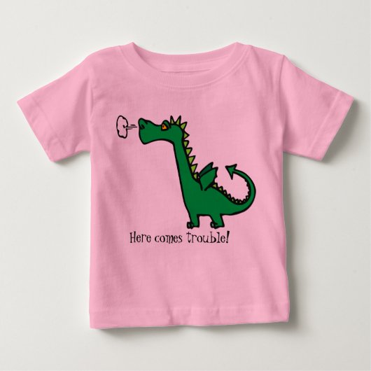 子供のためのドラゴンのワイシャツ ベビーTシャツ (正面)