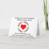 子供のためのハッピーバースデーのノックノックのユーモア カード (裏面)