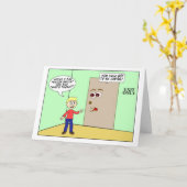 子供のためのハッピーバースデーのノックノックのユーモア カード (黄色い花)