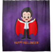 子供のためのハロウィンパーティー　ヴァンパイア シャワーカーテン (正面)