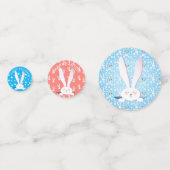 子供のためのバスケットを持って来るイースター卵を収集するには コンフェッティ (裏面)