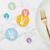 子供のためのバスケットを持って来るイースター卵を収集するには コンフェッティ (グループ)