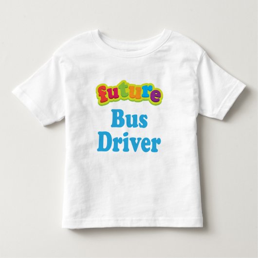 子供のためのバス運転手(未来) トドラーTシャツ (正面)