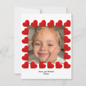 💘 子供のためのバレンタインのかわいい写真カード シーズンカード (正面)