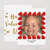 💘 子供のためのバレンタインのかわいい写真カード シーズンカード (正面/裏面)
