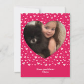 💕 子供のためのバレンタイン写真カード シーズンカード (正面)
