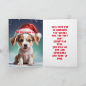 子供のためのパーソナライズされたクリスマスカード サンキューカード (内部)