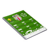 子供のためのパーソナライズされたサッカープレゼント、カスタムフットカード ノートブック (右側)
