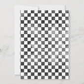 子供のためのパーソナルレースカー誕生日パーティー 招待状 (裏面)