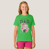 子供のためのフローラルファーザーズデイシャツ Tシャツ (正面フル)