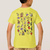 子供のためのモールス信号のカートゥーン! 文字"G" Tシャツ (裏面)