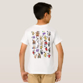 子供のためのモールス信号のカートゥーン! 文字"K" Tシャツ (裏面フル)