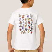 子供のためのモールス信号!イニシャルB Tシャツ (裏面)