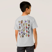 子供のためのモールス信号！ 文字"F" Tシャツ (裏面フル)