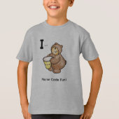 子供のためのモールス信号！ 文字"I" Tシャツ (正面)