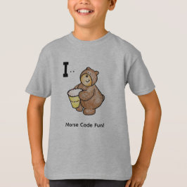 子供のためのモールス信号! 文字"I" Tシャツ