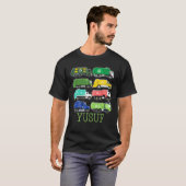 子供のためのユスフごみ収集車 コレクター エコロジスト ガール Tシャツ (正面フル)