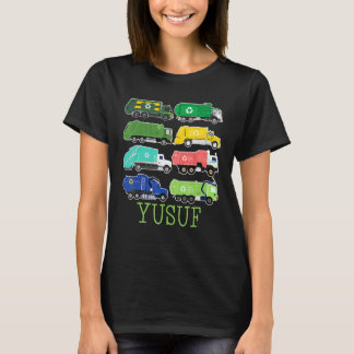 子供のためのユスフごみ収集車 環境保護活動家 おもちゃのトラック Tシャツ