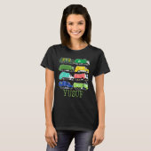 子供のためのユスフごみ収集車 環境保護活動家 おもちゃのトラック Tシャツ (正面フル)