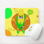 子供のためのユニークなトウモロコシモンスターのイラストレーション マウスパッド (マウス)