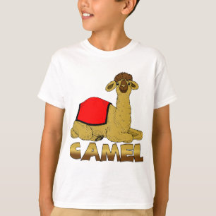 子供のためのラクダのTシャツ-漫画のラクダ Tシャツ