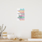 子供のための人生のルールポスター ポスター (キッチン)