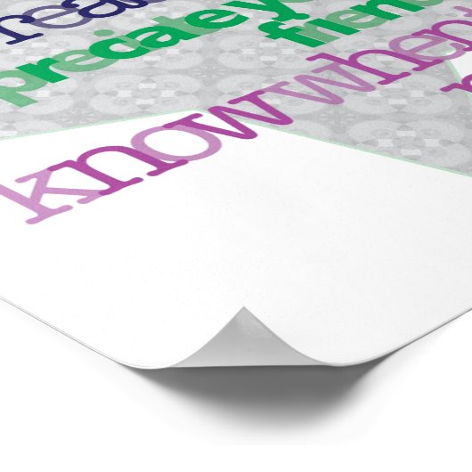 子供のための人生のルール ポスター (角)