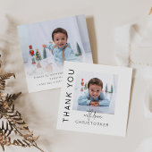 子供のための写真付き感謝カード サンキューカード