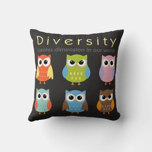 子供のための多様性の装飾用クッション クッション (裏面)