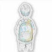 子供のための大きな夢ステッカーセット　新学期 シール (正面)