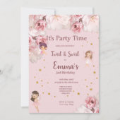 子供のための妖精をテーマにしたパーティーの招待状 招待状 (正面)