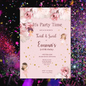 子供のための妖精をテーマにしたパーティーの招待状 招待状