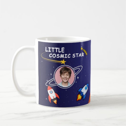 子供のための宇宙誕生日ギフト宇宙飛行士マグカップ コーヒーマグカップ (左)