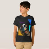 子供のための宇宙飛行士 Tシャツ (正面フル)