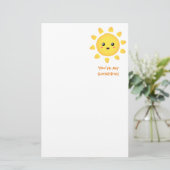 子供のための幸せな太陽の輝き 便箋 (スタンド正面)