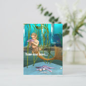 子供のための幻想的な人魚の世界 ポストカード (スタンド正面)