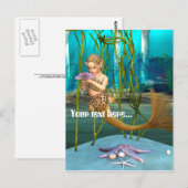 子供のための幻想的な人魚の世界 ポストカード (正面/裏面)